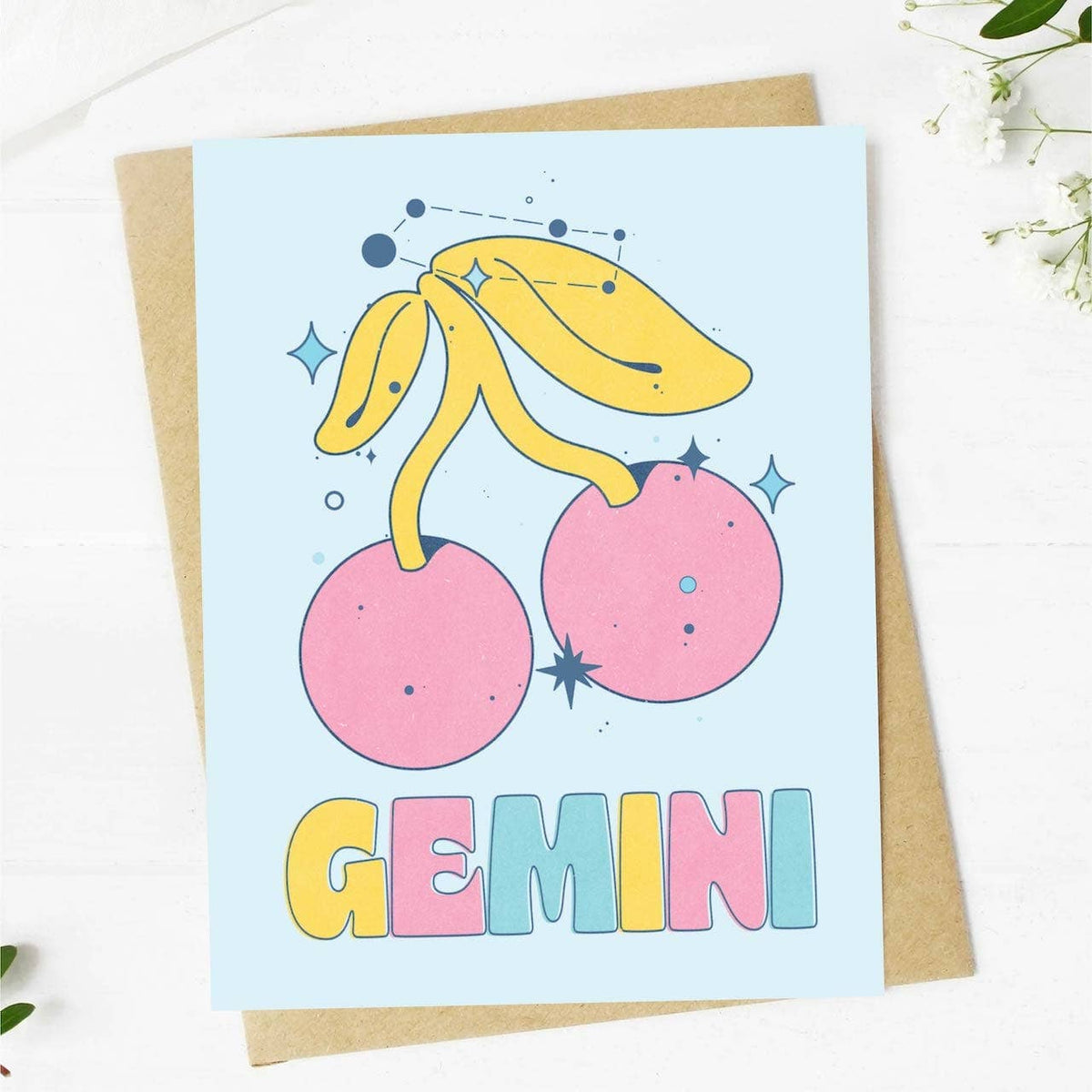 Gemini Zodiac Greeting Card
