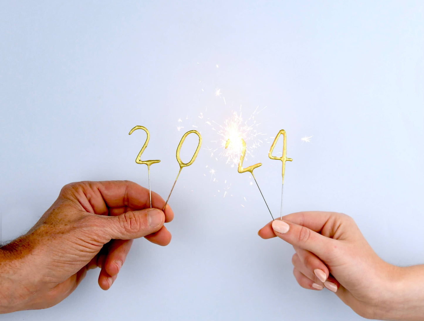 Mini Gold Number Sparkler Wand