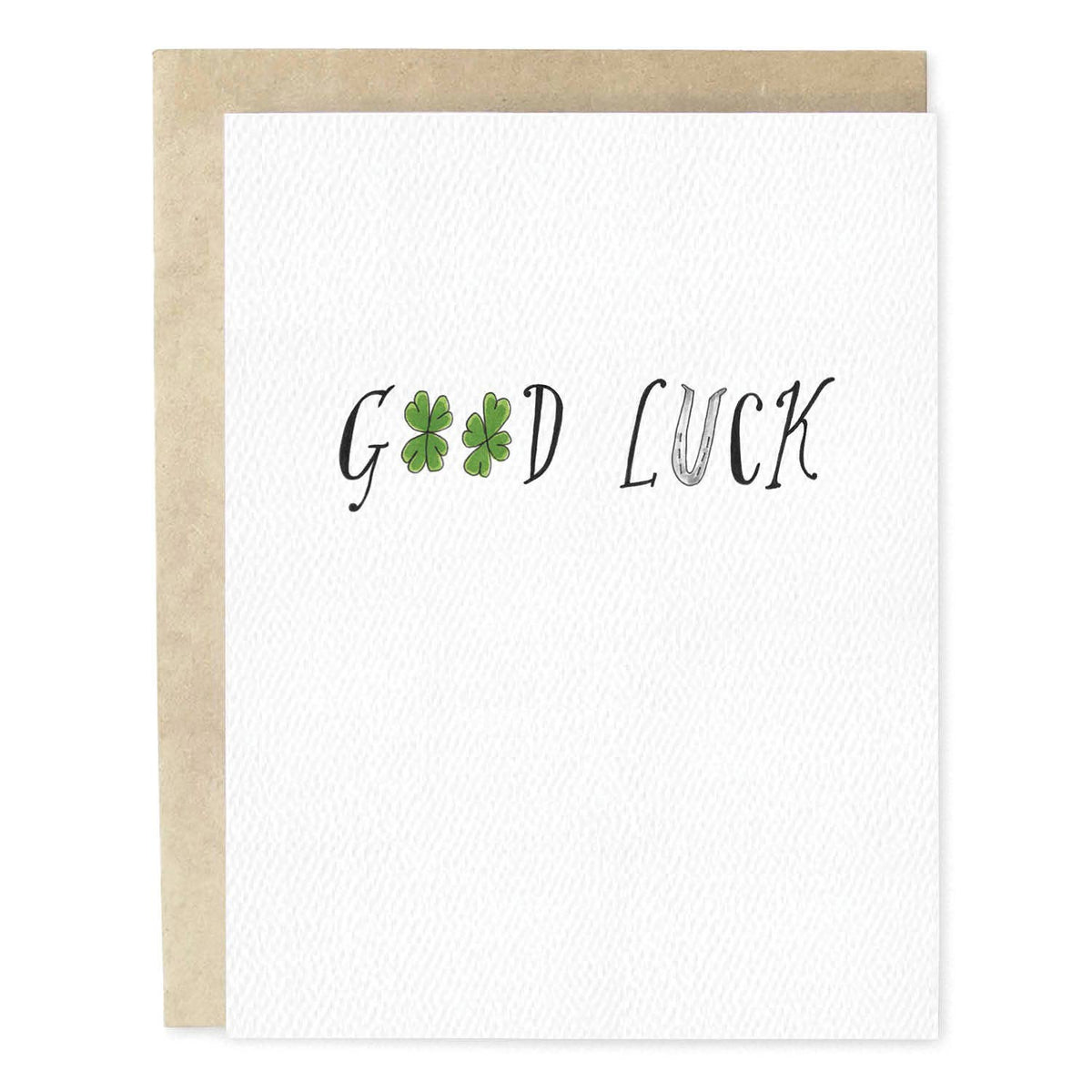 Good Luck Clovers Greeting Card
