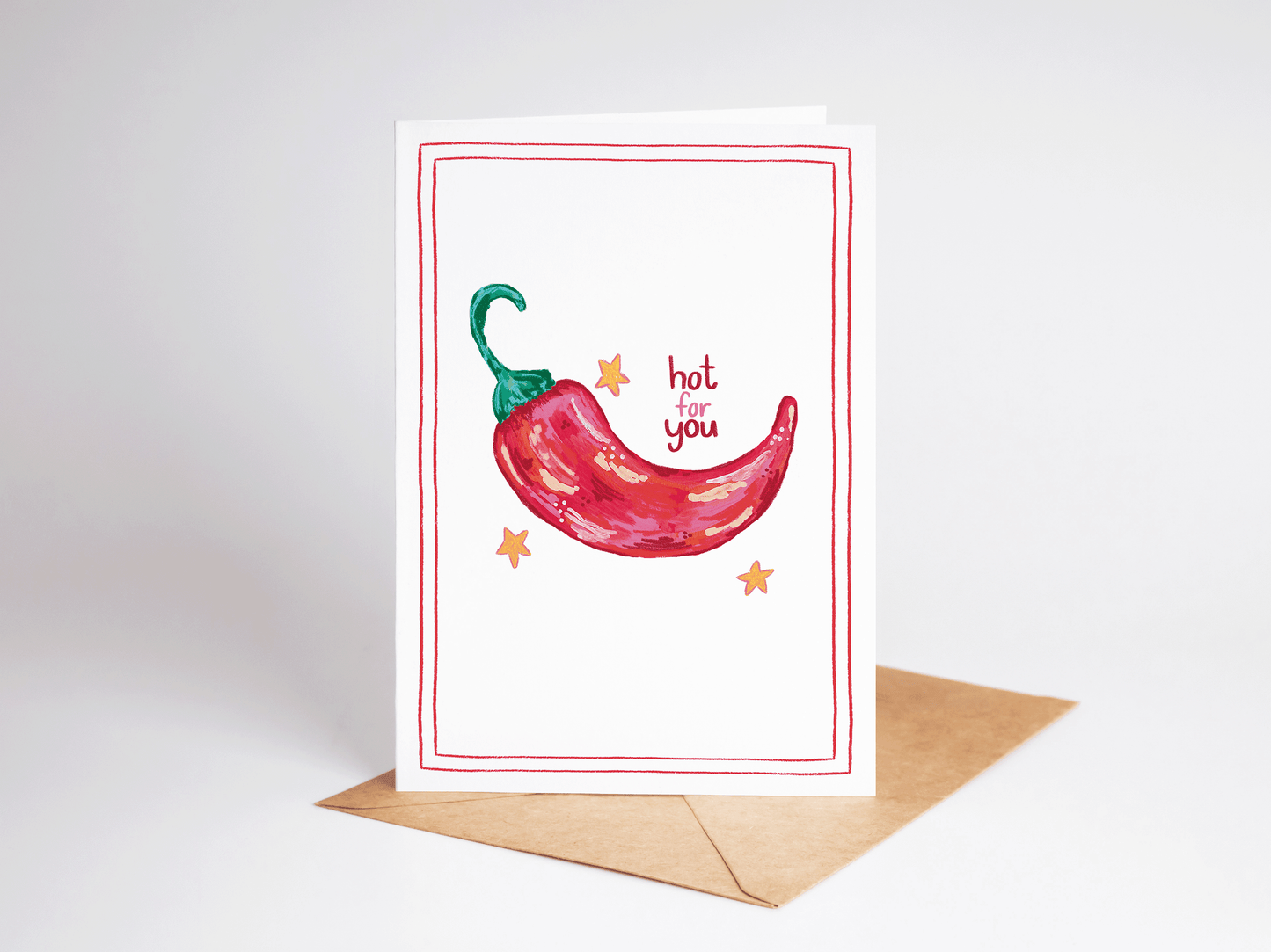 Hot for You Spicy Red Pepper Card