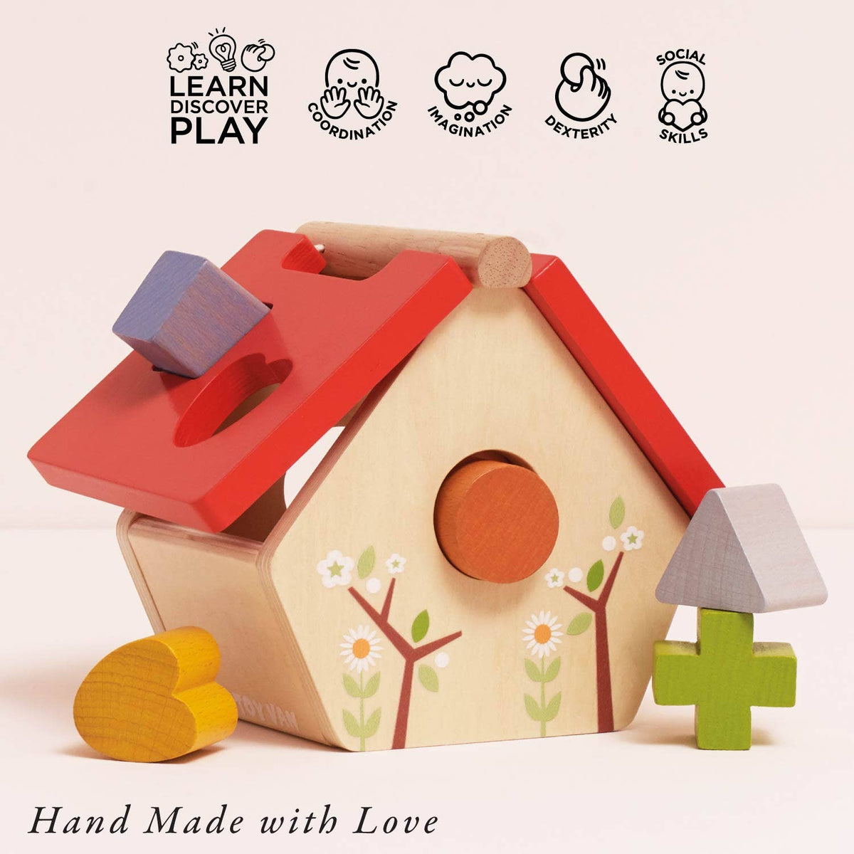 Woodland Bird House Shape Sorter