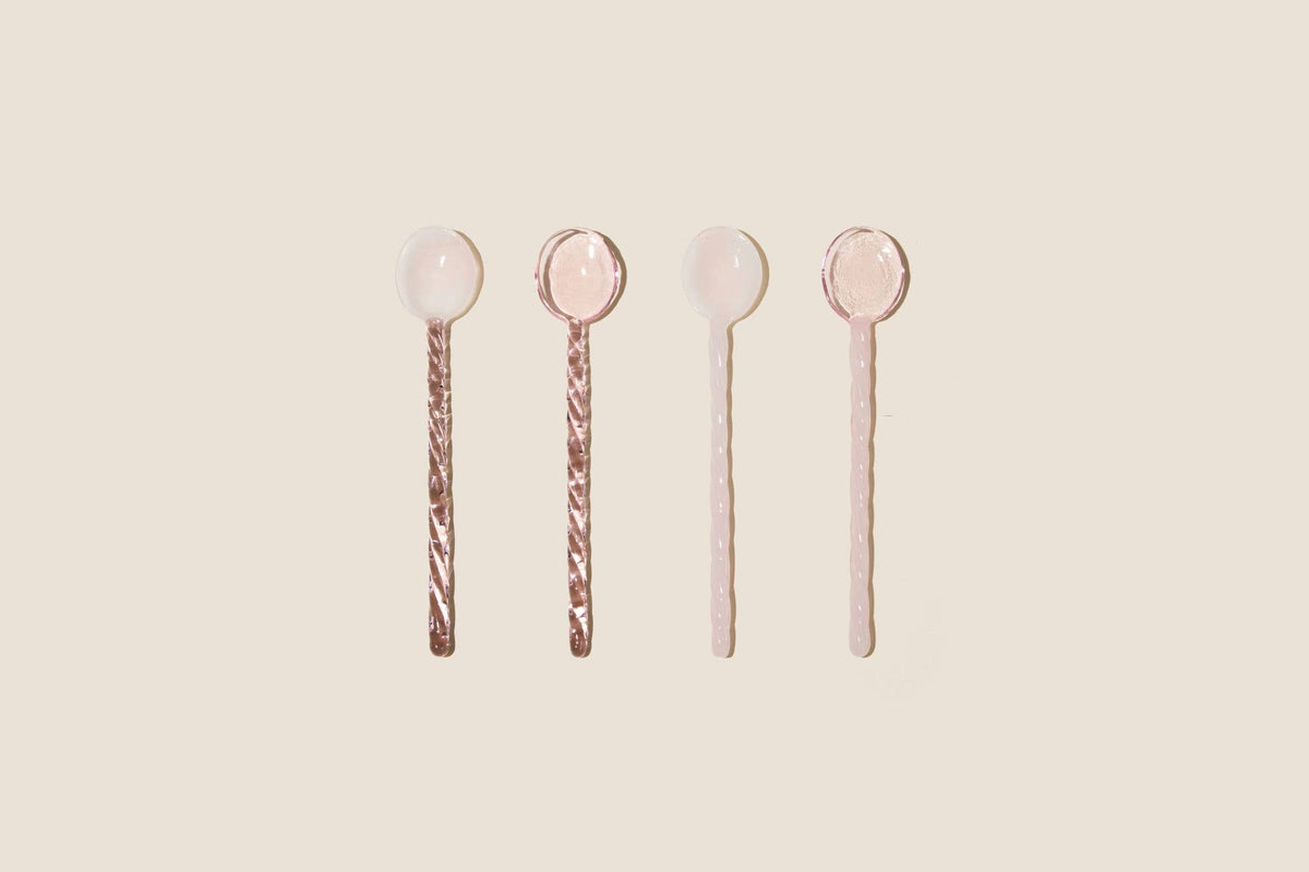 Glass Spoon Set x Pink Series
