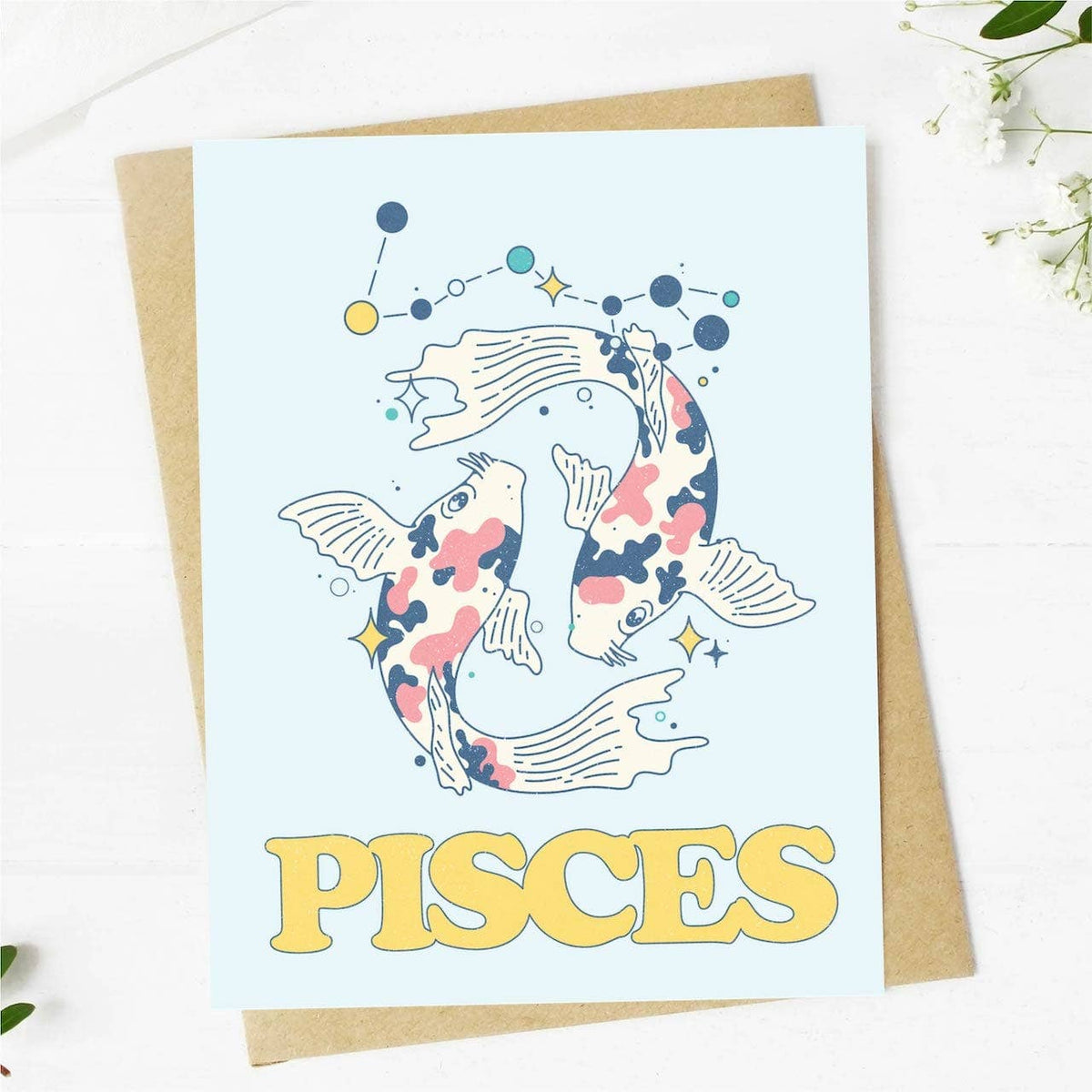 Pisces Zodiac Greeting Card