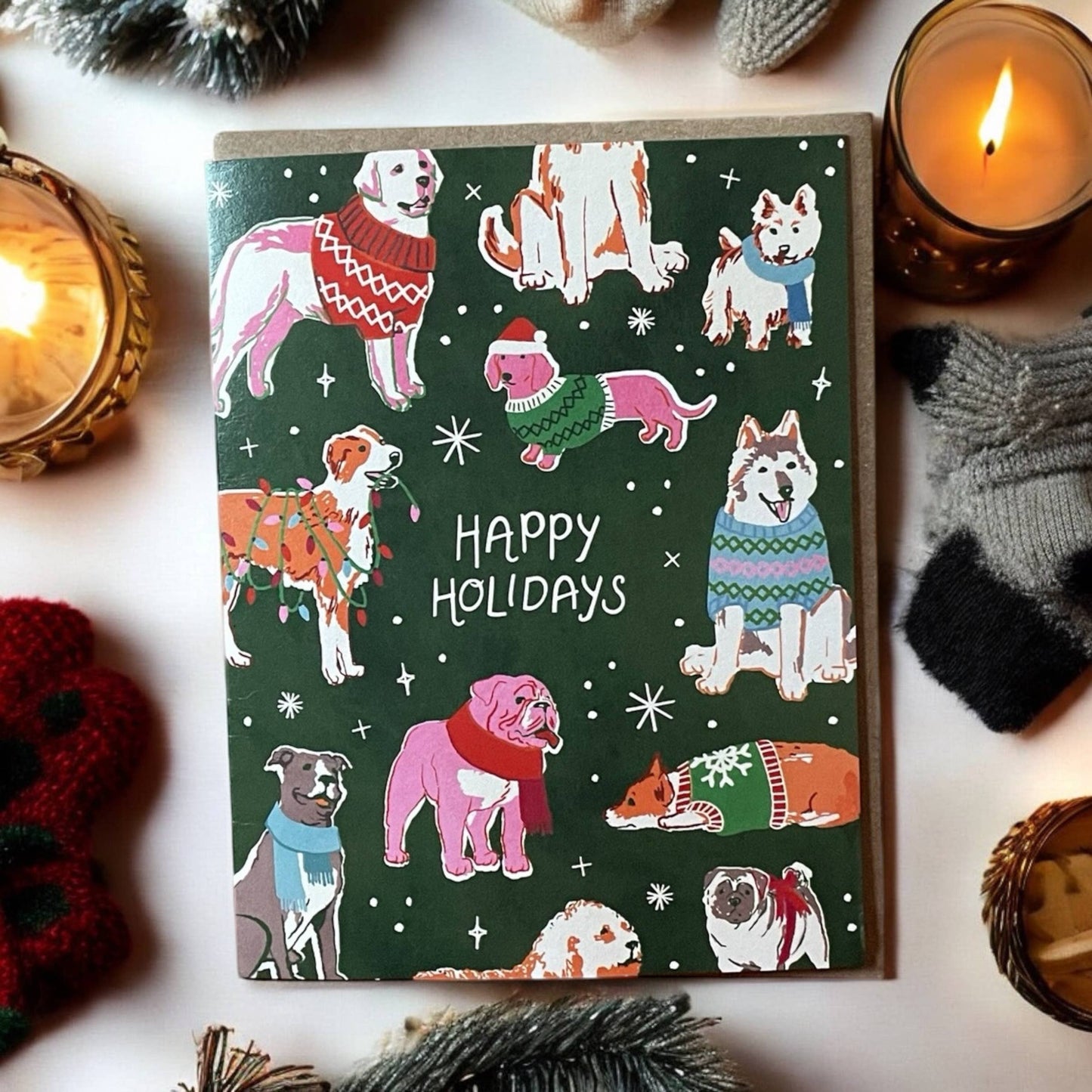 Holiday Dogs Card