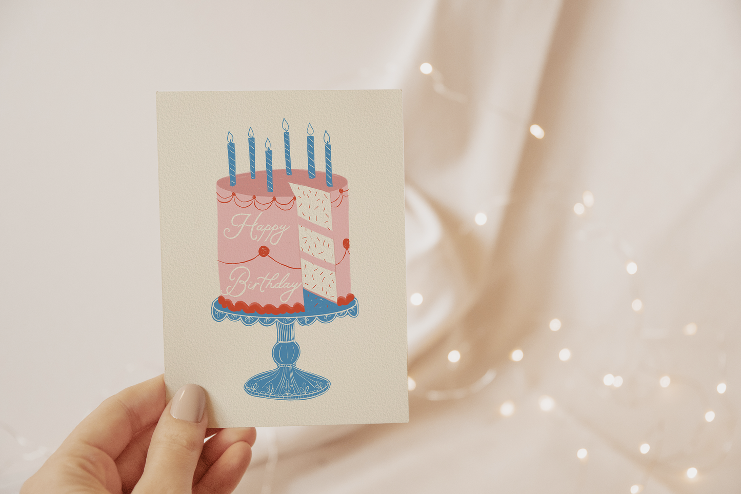 Happy Birthday Cake Card