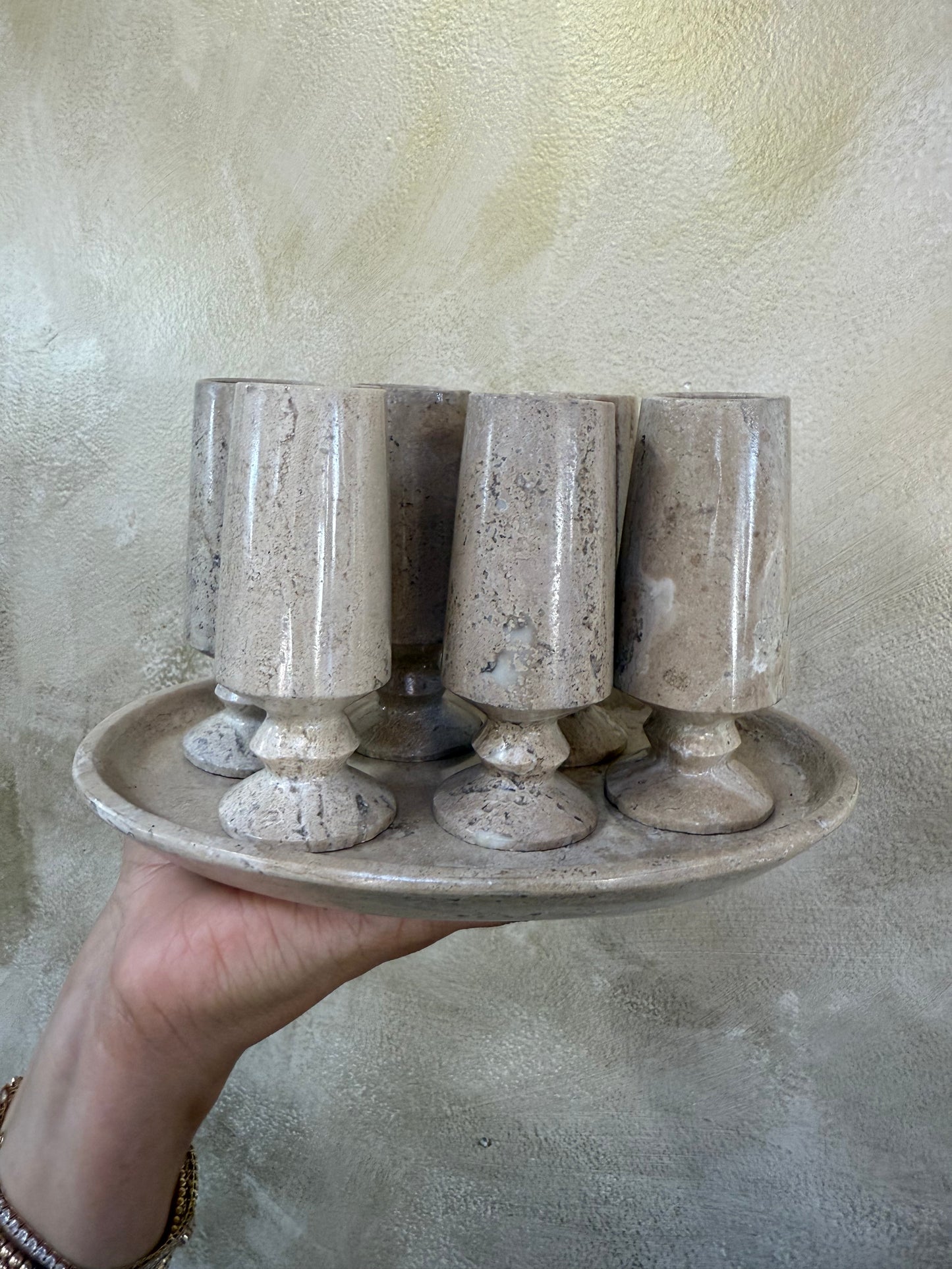 Marble Shot Glass Set (Tequileros)