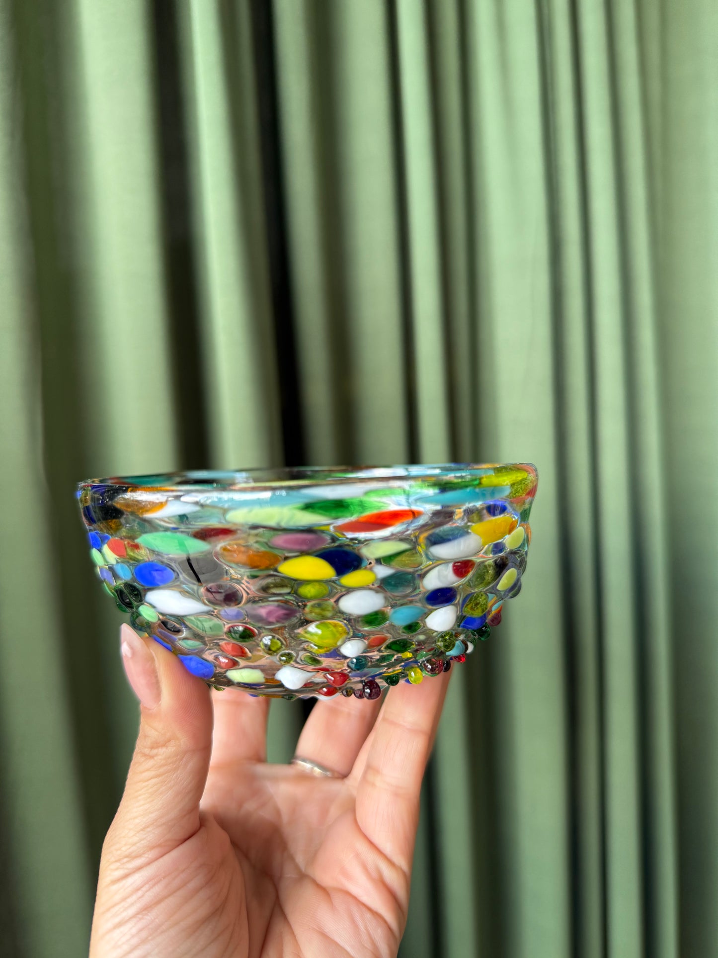 Handblown Glass Trinket Tray