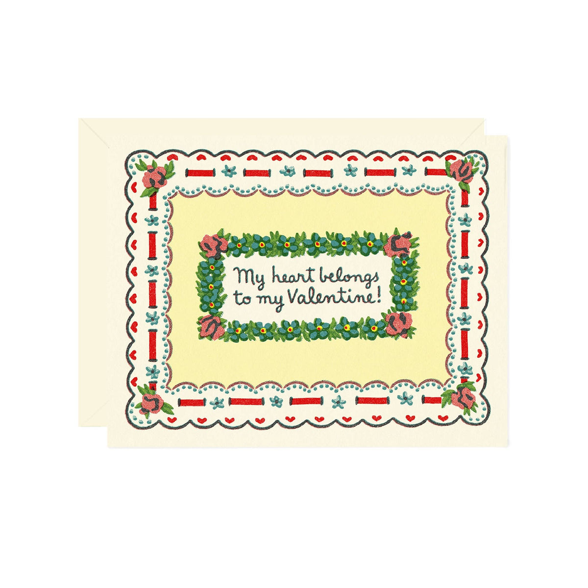 My heat belongs to my valentine card