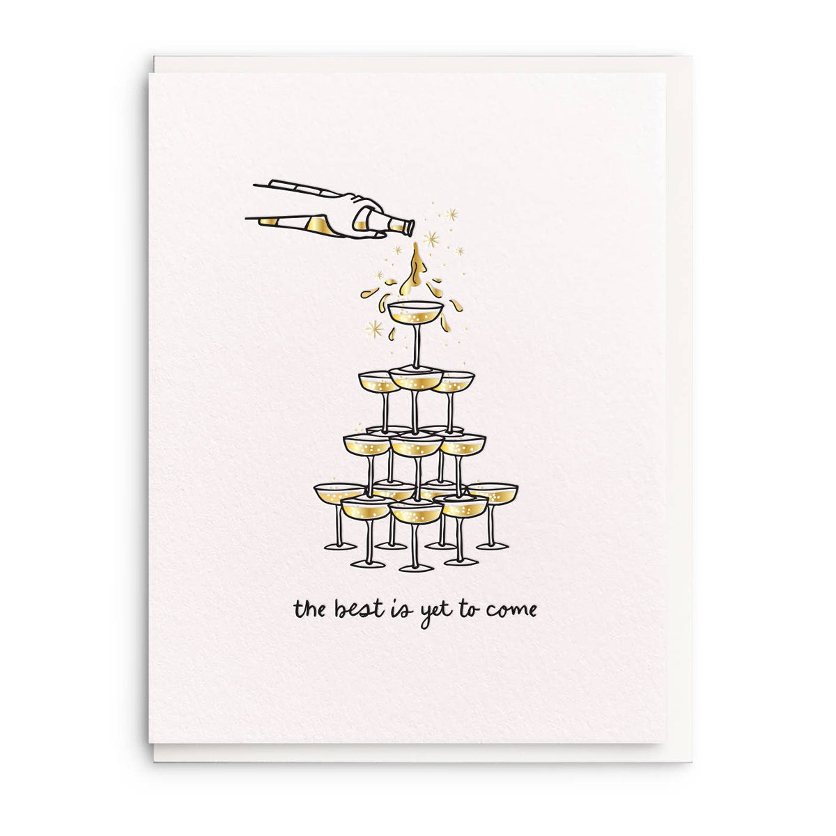 Champagne Tower the best is yet to come Card