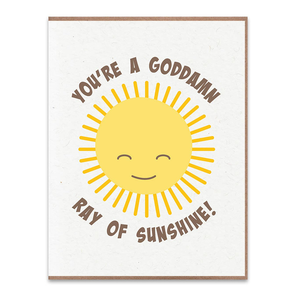 Goddamn Sunshine greeting card