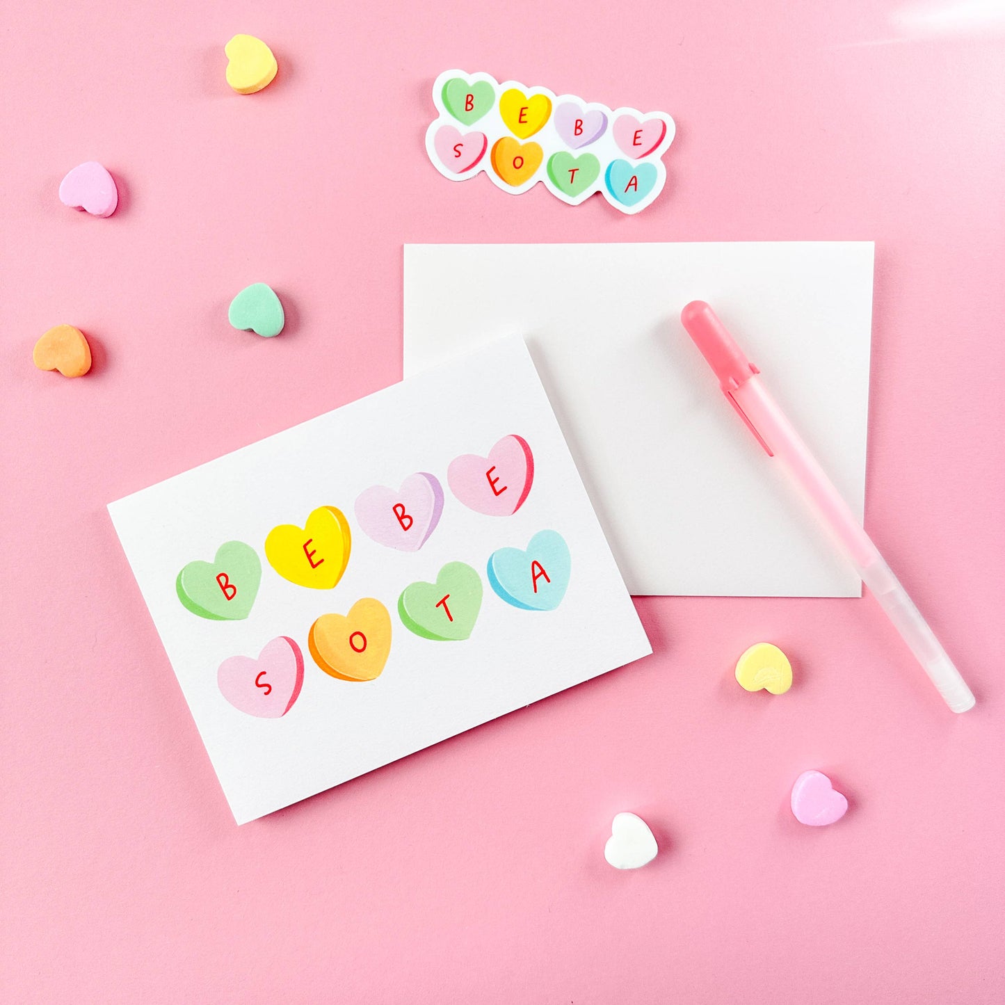 Bebesota Hearts | Feliz Dia De San Valentin | Spanish Card