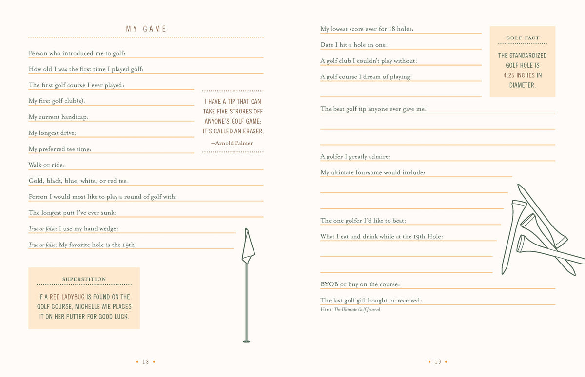 Ultimate Golf Journal