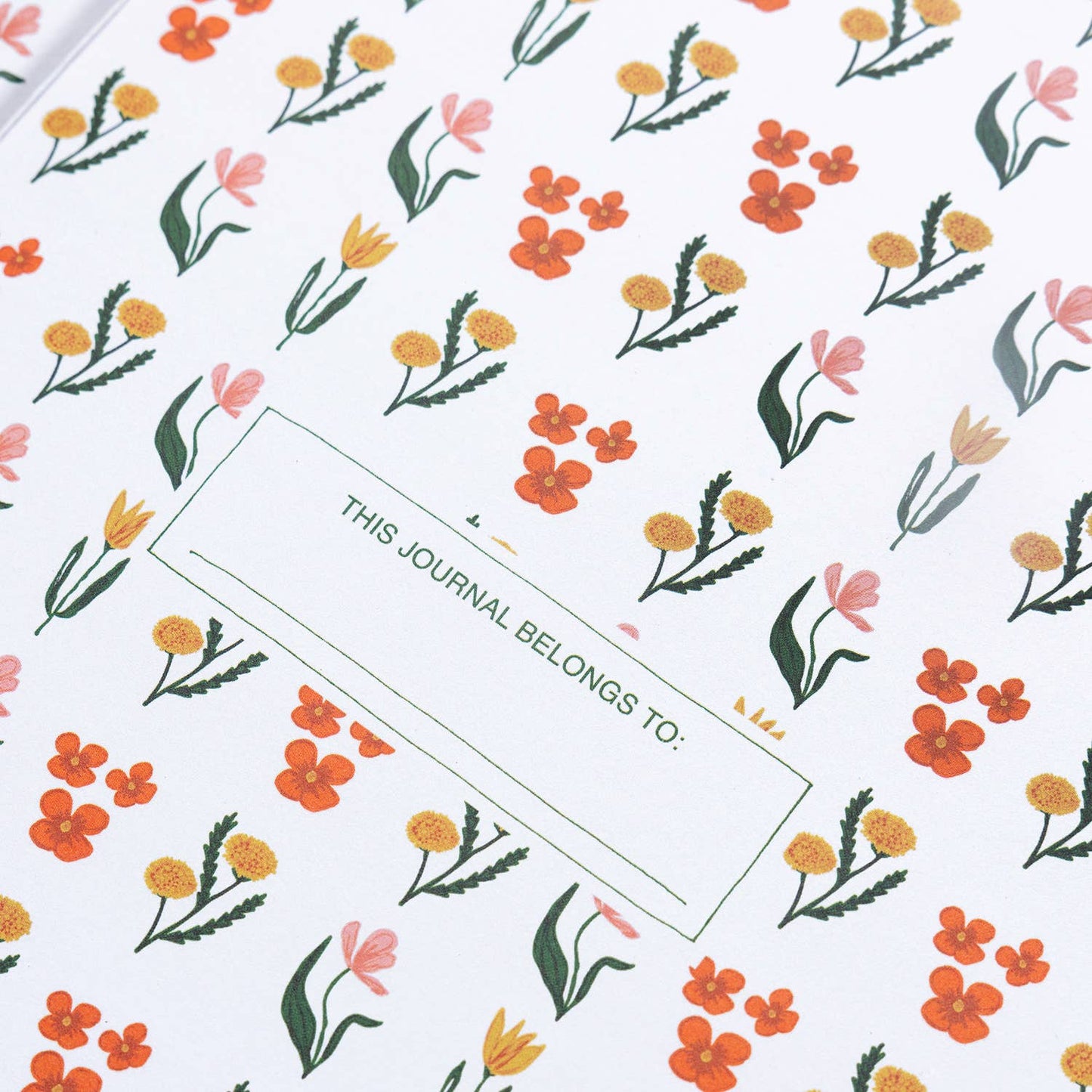 Flower Embroidered Journal / Notebook