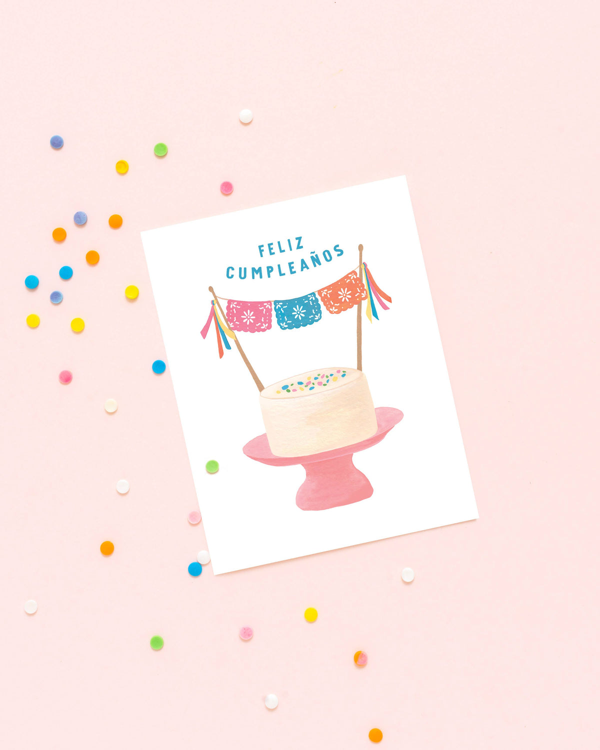 Feliz Cumpleanos Cake Card