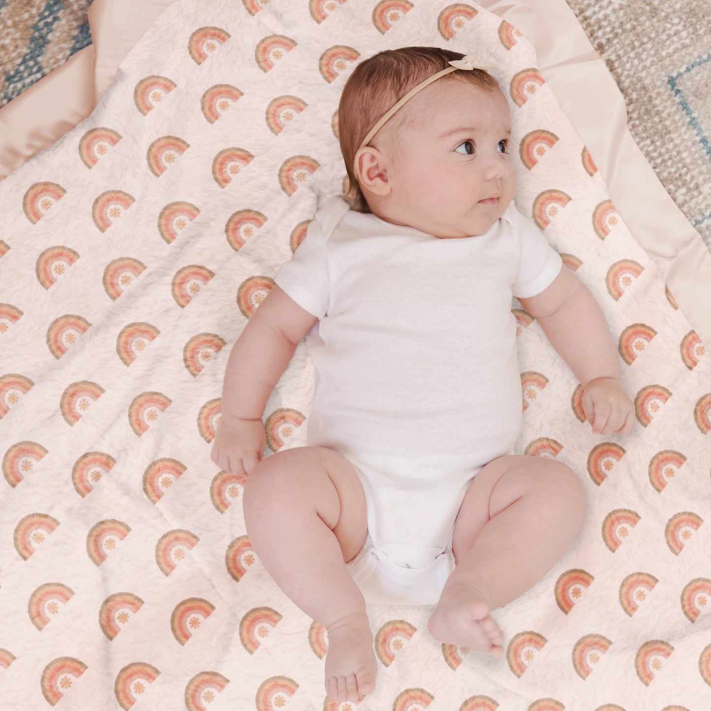 Reversible Rainbow Baby Blanket