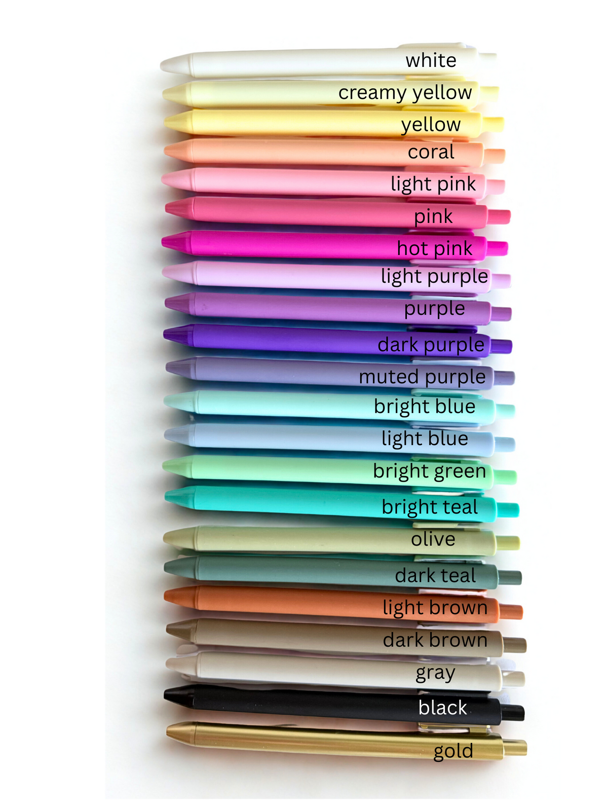 Pens-multiple colors