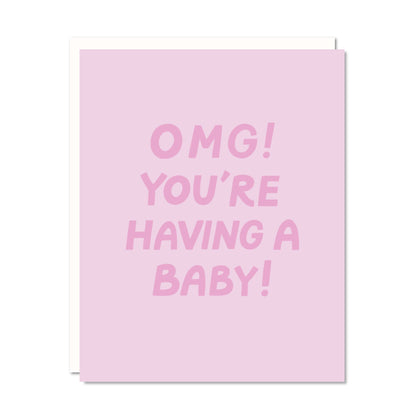 OMG Baby - Baby Shower Card