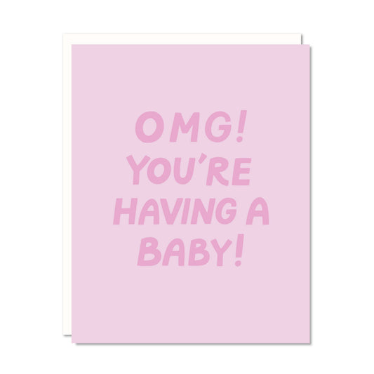 OMG Baby - Baby Shower Card