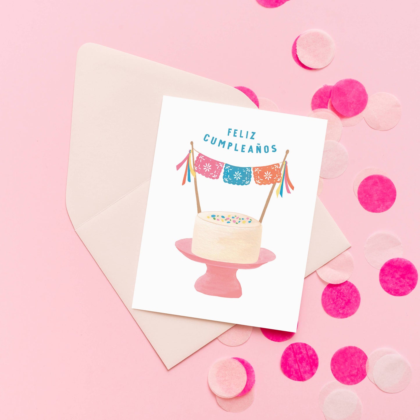 Feliz Cumpleanos Cake Card