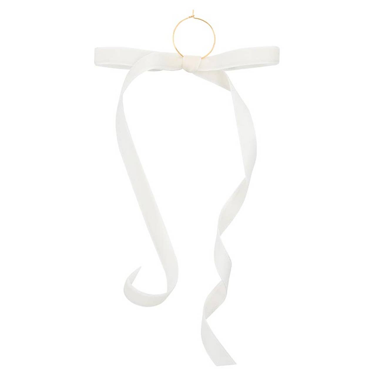 Velvet Bow Wine Charms - Green