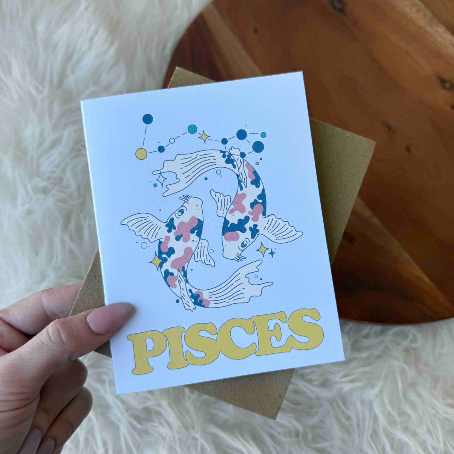 Pisces Zodiac Greeting Card