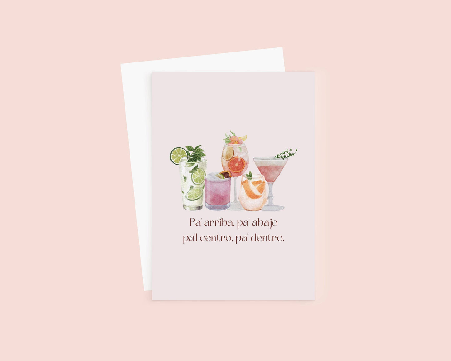 Arriba, Abajo, Centro, Dentro Greeting Card