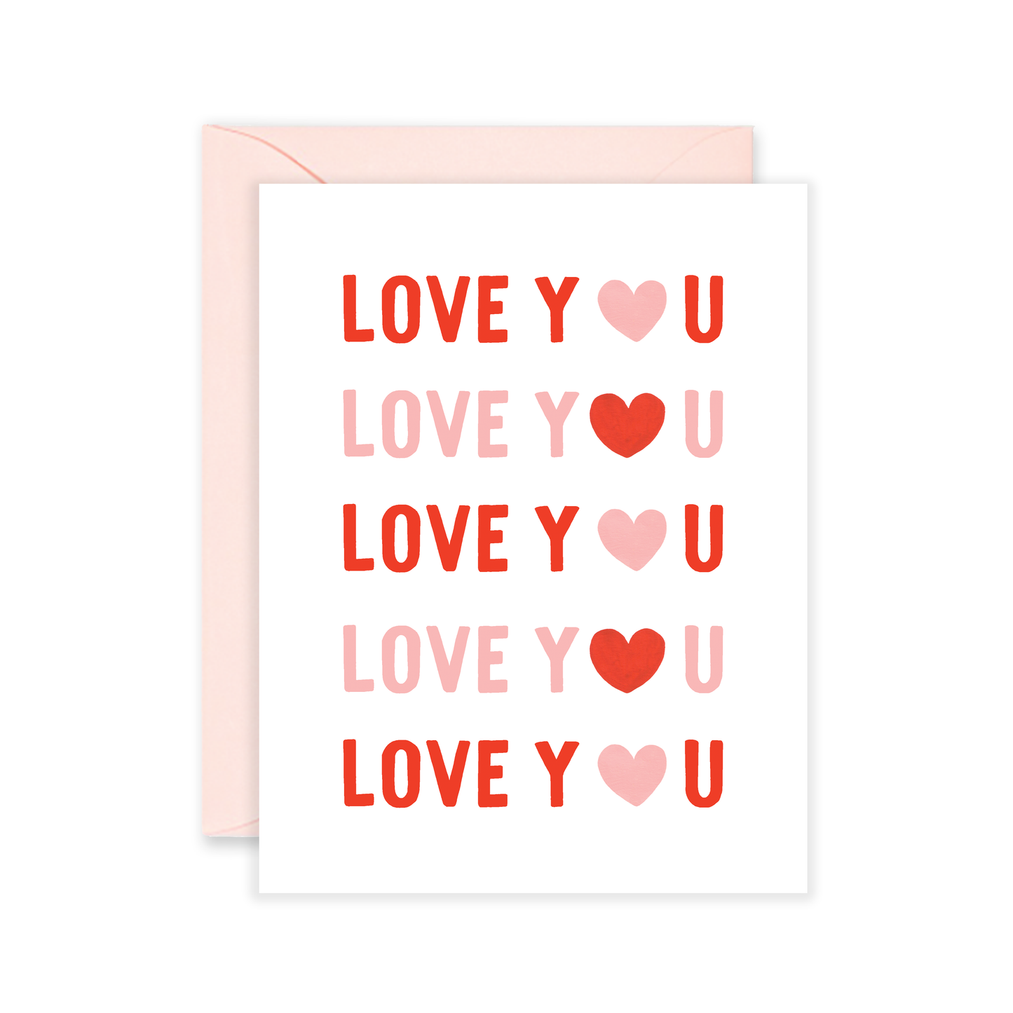 Love you Hearts Card