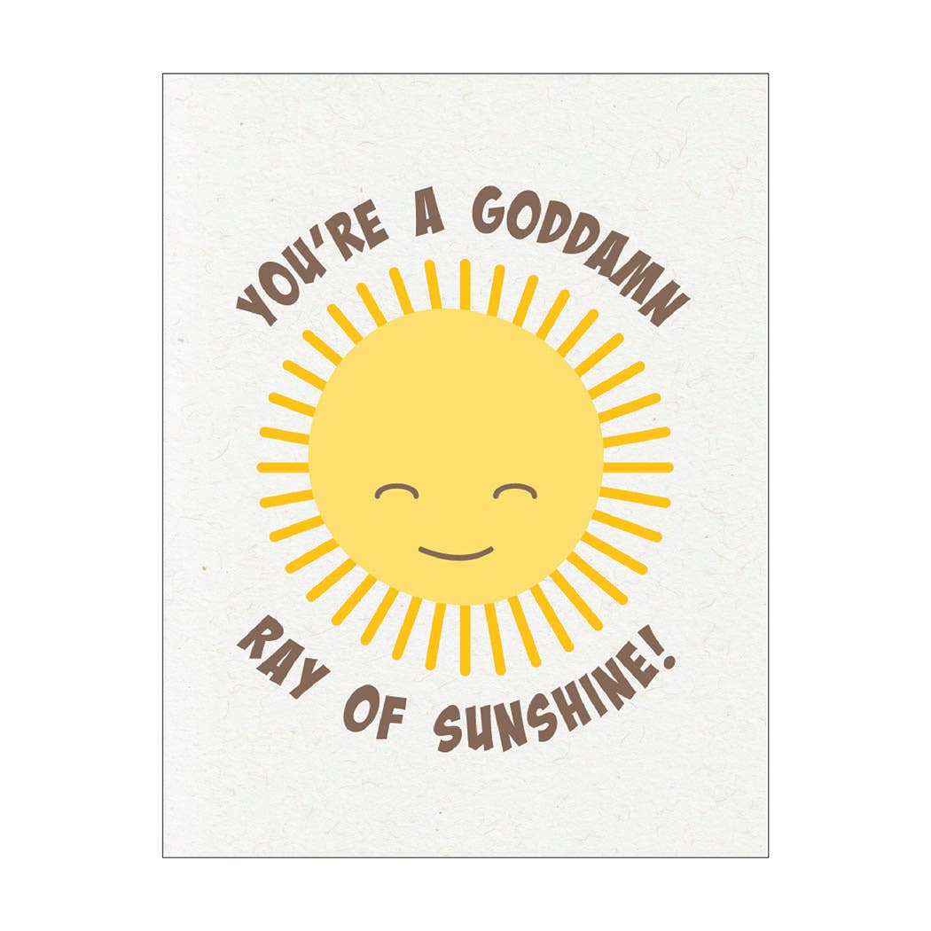 Goddamn Sunshine greeting card