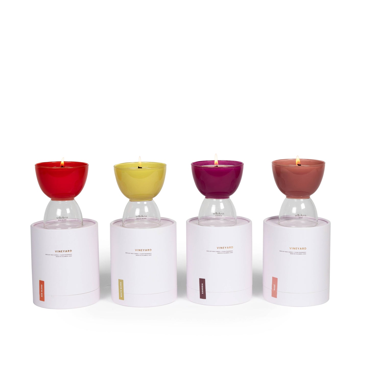Rosé Wine-Inspired Soy Candle in Reusable Glass