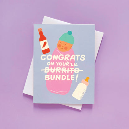 Burrito Bundle - New Baby Card
