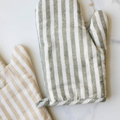 Stripe Oven Mitt