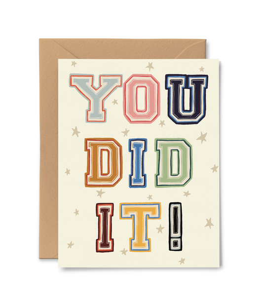 You Did It Card