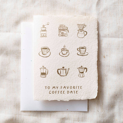 To my favorite coffee date card
