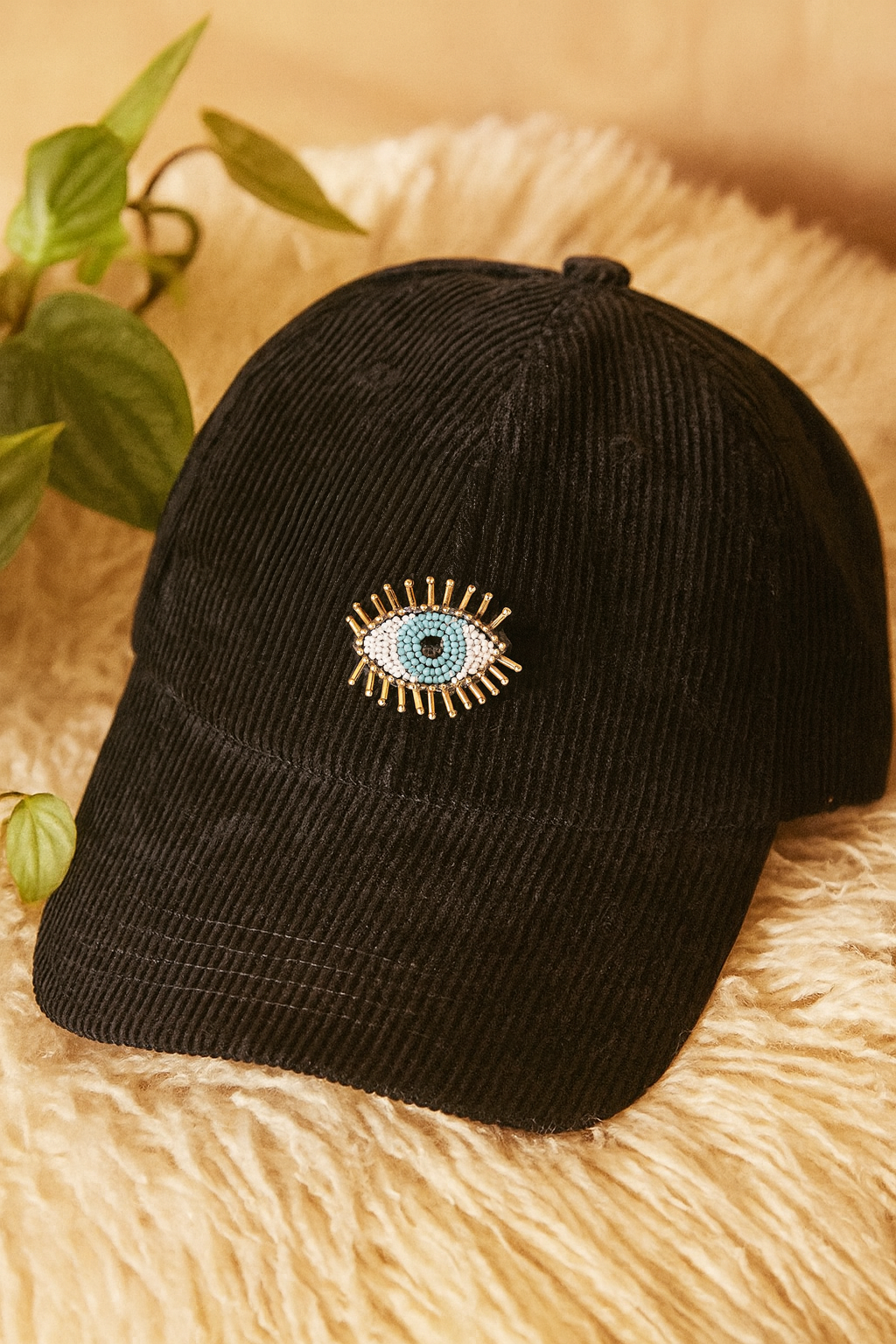 Beaded Evil Eye Brooch Pin