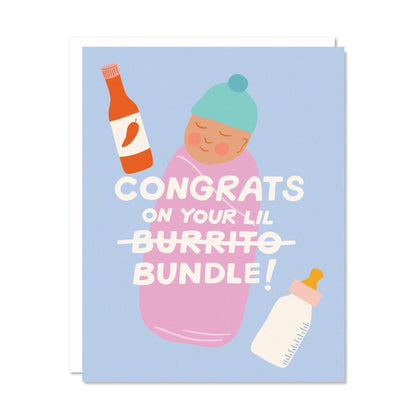 Burrito Bundle - New Baby Card