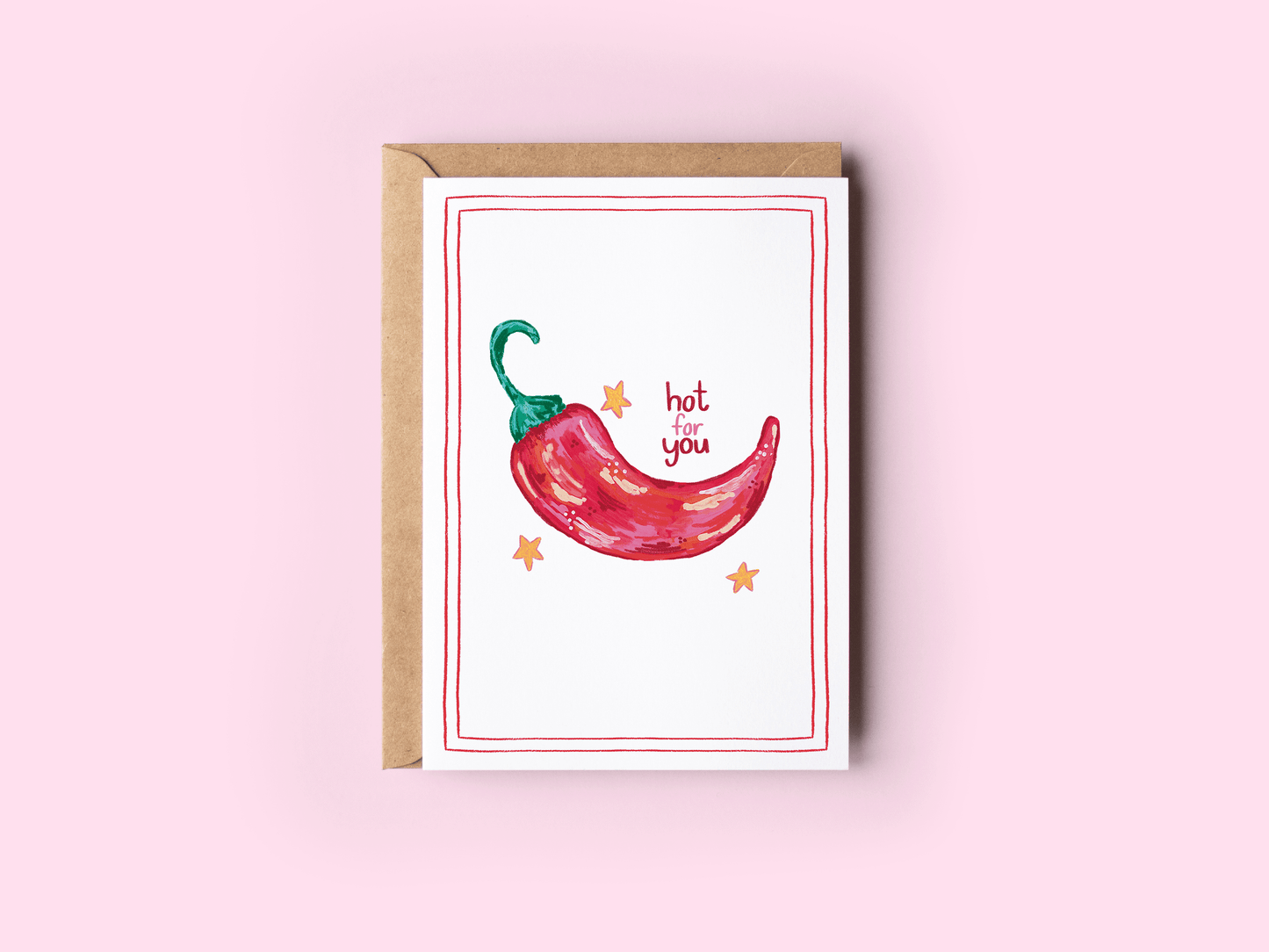 Hot for You Spicy Red Pepper Card