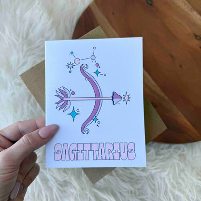 Sagittarius Zodiac Greeting Card
