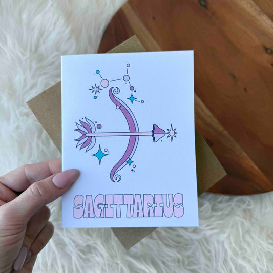 Sagittarius Zodiac Greeting Card