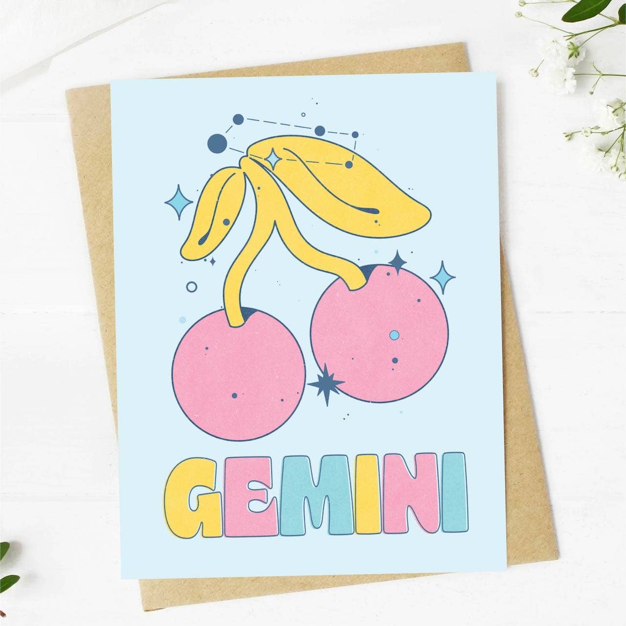 Gemini Zodiac Greeting Card