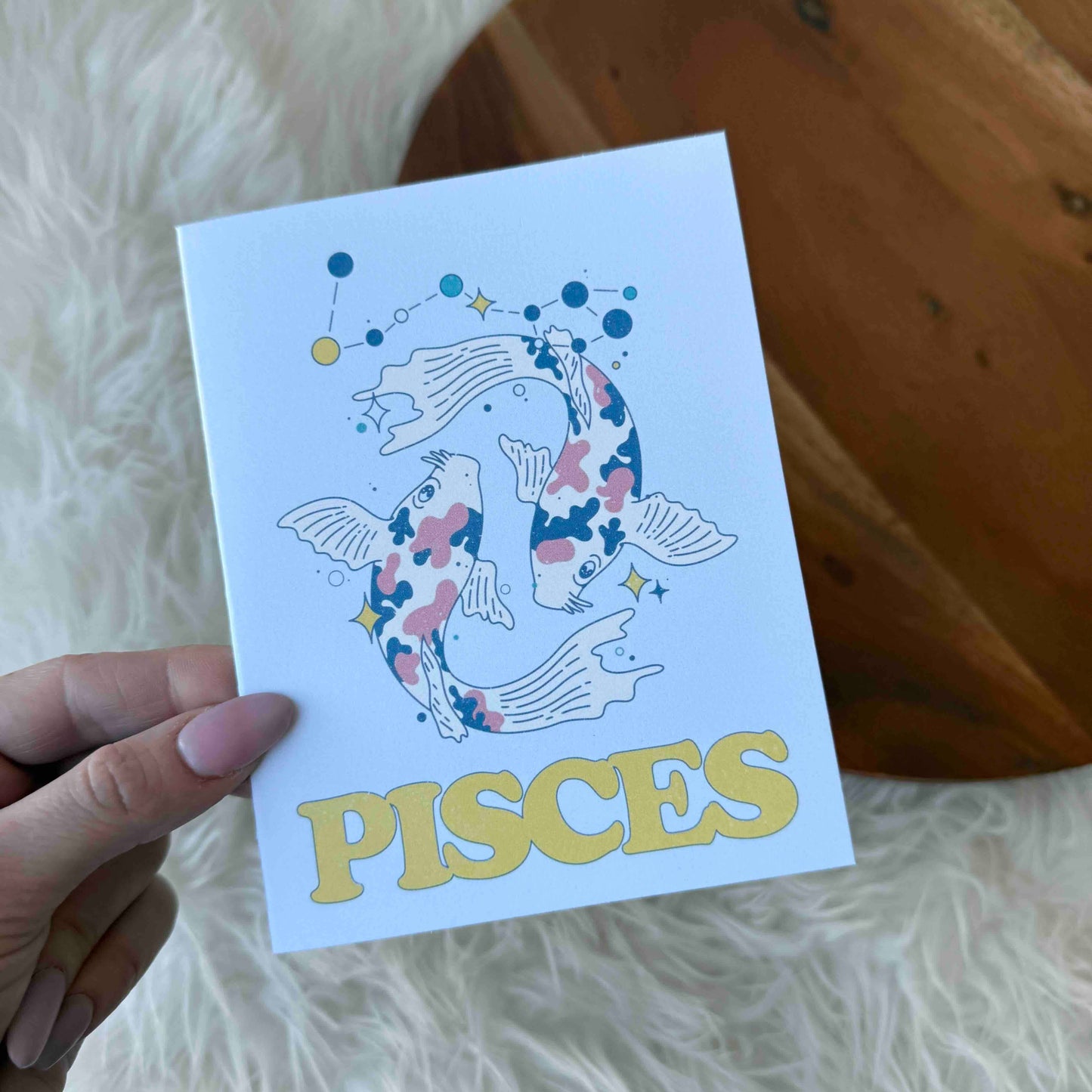 Pisces Zodiac Greeting Card