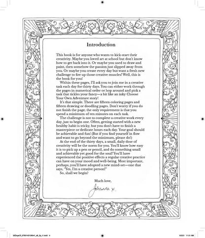 30 Days Of Creativity Coloring Book