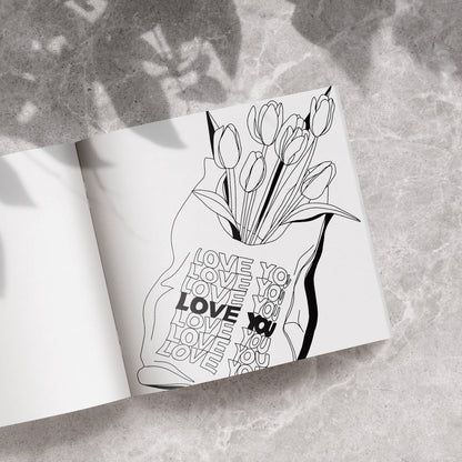 Love In Bloom Coloring Book