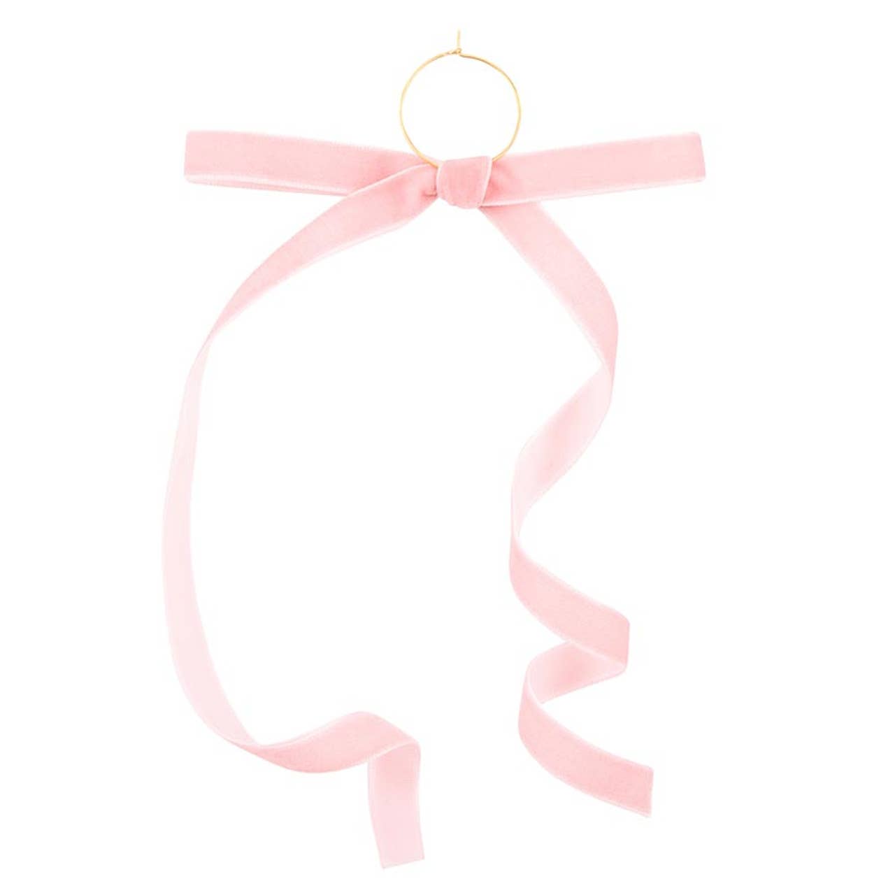 Velvet Bow Wine Charms - Blush