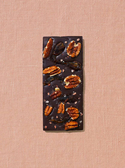 Pecan Date Date-Sweetened Dark Chocolate