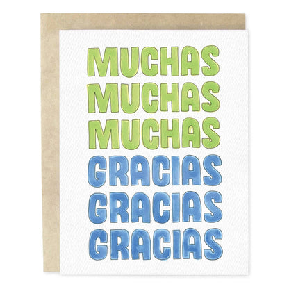 Muchas Gracias Spanish Thank You Greeting Card