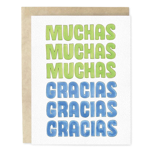 Muchas Gracias Spanish Thank You Greeting Card