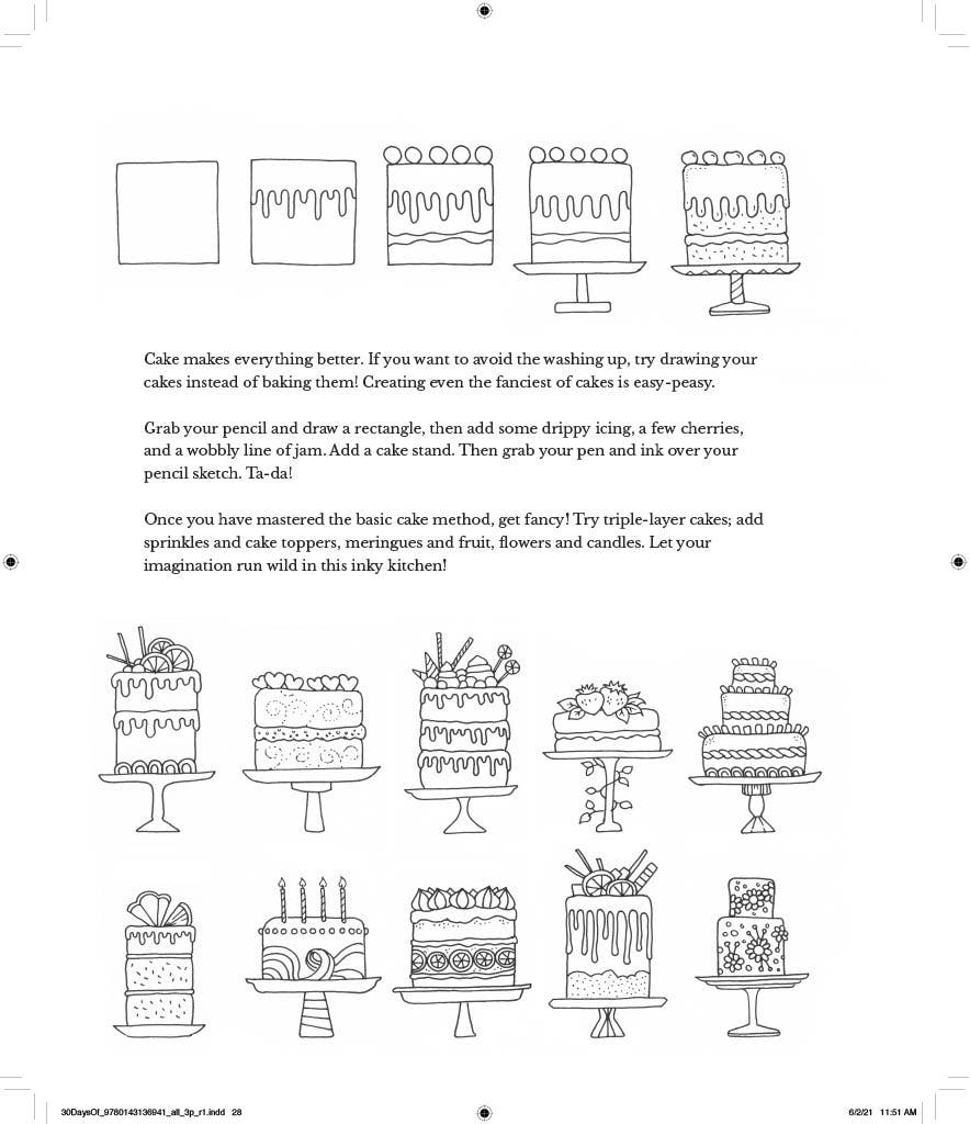 30 Days Of Creativity Coloring Book