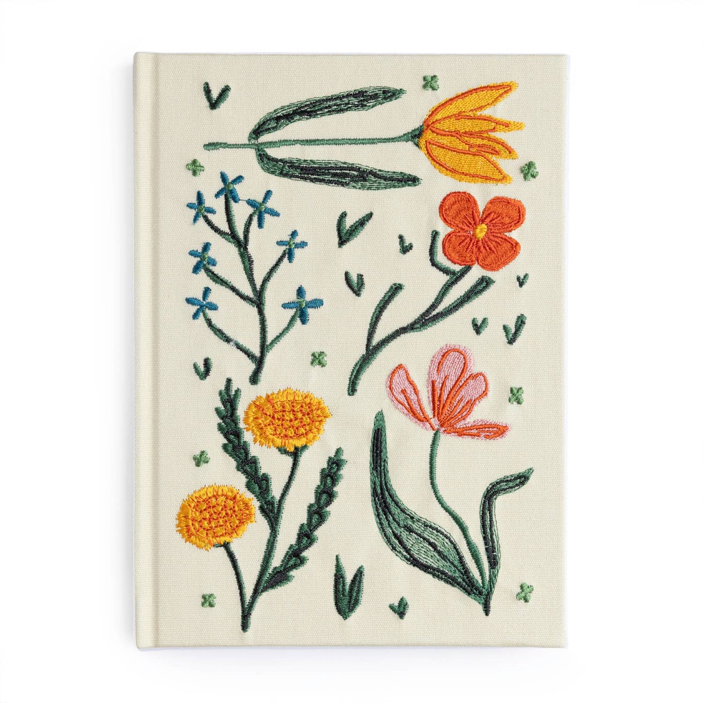 Flower Embroidered Journal / Notebook