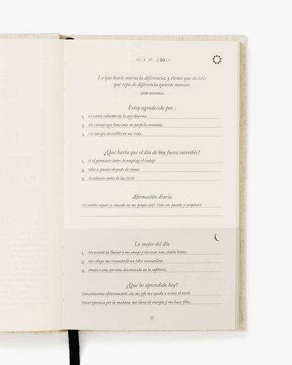 El Diario de cinco minutos - Spanish Five Minute Journal