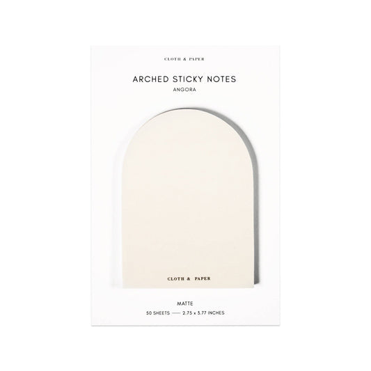 Arched Sticky Notes (Angora)